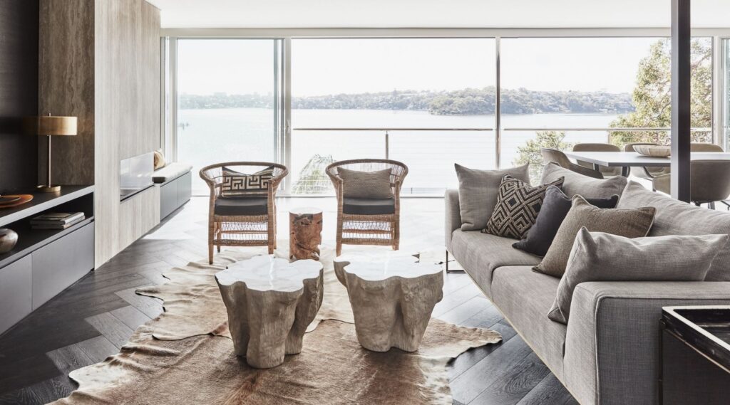 kangaroo point Sydney interiors renovation, sofa styles