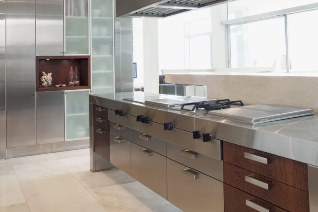stainless steel benchtop